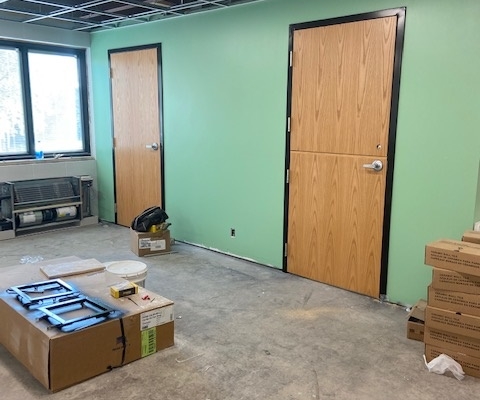 New doors installed between Beginner and Preschool classrooms
